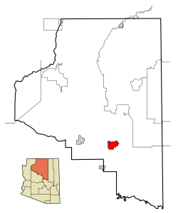 Coconino County incorporated areas Flagstaff highlighted